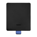 Manta de picnic resistente al agua en plástico PET reciclado 140 g/m2 color azul real segunda vista trasera