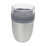 Fiambrera térmica personalizada 700ml MEPAL Ellipse Breakfast color plateado