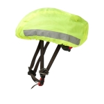 Funda para casco de bicicleta reflectante impermeable Reflex color amarillo fluorescente vista lateral