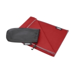 Toalla de secado rápido de 130x80cm reciclada 200 g/m2 Fitness RPET color rojo