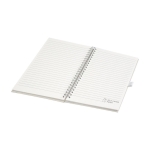 Libreta fabricada con cartones reciclados A5 hojas a rayas Milk Carton color blanco roto segunda vista