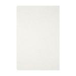 Libreta termograbada sin lomo reciclada A5 hojas a rayas Milk Carton color blanco roto segunda vista trasera