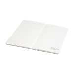 Libreta termograbada sin lomo reciclada A5 hojas a rayas Milk Carton color blanco roto segunda vista