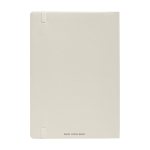 Libreta papel impermeable A5 hojas a rayas Waterproof Stonepaper Soft color blanco roto segunda vista trasera