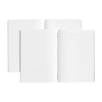 Set de 2 cuadernos de papel de piedra de alta calidad A5 Rayas color gris oscuro segunda vista