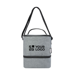 Bolsa isotérmica personalizada reciclada con 2 compartimentos Go Out vista principal