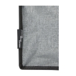 Bolsa isotérmica reciclada para 4 latas con cierre de solapa Go Out color gris vista detalle 2