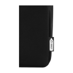 Bolsa para congresos económica con bolsillo y detalle a color RPET color gris vista detalle 1