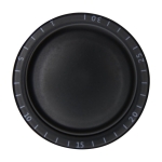 Tapón hermético para vino giratorio con bloqueo Wine color negro segunda vista frontal