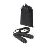 Cuerdas para saltar con mangos de espuma para publicidad Adjust Colors color negro