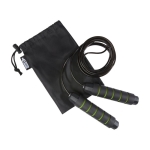 Cuerdas para saltar con mangos de espuma para publicidad Adjust Colors color verde tercera vista