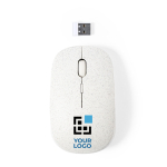 Ratón óptica inalámbrico ergonómico de caña de trigo Wheat Straw vista principal