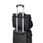 Cartera portadocumentos reciclada y cinta para trolley London RPET tercera vista