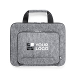 Portadocumentos con logo hechos de RPET con asas reforzadas Felt vista principal