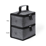 Bolsa nevera publicitaria reciclada con 2 compartimentos Dual RPET segunda vista