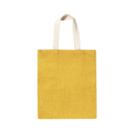 Bolsa de yute personalizada con asas de algodón 240 g/m2 Juco Colors color amarillo primera vista