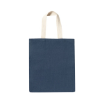 Bolsa de yute personalizada con asas de algodón 240 g/m2 Juco Colors color azul marino primera vista