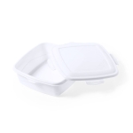 Fiambreras de PP blanca cuadrada grande para empresas 1L FoodPrep segunda vista