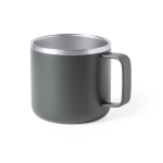 Taza de acero inoxidable con diseño bicolor 350ml Summer Camp color gris primera vista