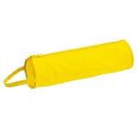 Clásico estuche de diseño cilíndrico de colores con asa Tubular color amarillo