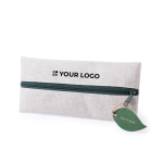 Estuche de yute y algodón con tirador en forma de hoja BackToNature vista principal