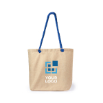 Bolsa de playa a dos colores con asas de hombro reforzadas Handle vista principal