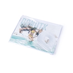 Hinchable promocional con forma de donut mordido de gran tamaño Donut color blanco tercera vista