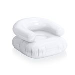 Sillón inflable personalizado de plástico de colores color blanco primera vista