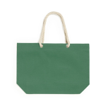 Bolsa de playa personalizada con asas de cuerda 220 g/m2 color verde primera vista