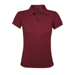 Polo para mujer de poliéster y algodón 200 g/m2 SOL'S Prime color burdeos octava vista
