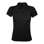 Polo para mujer de poliéster y algodón 200 g/m2 SOL'S Prime color negro