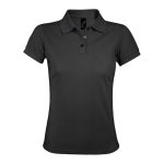 Polo para mujer de poliéster y algodón 200 g/m2 SOL'S Prime color gris oscuro octava vista