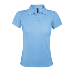 Polo para mujer de poliéster y algodón 200 g/m2 SOL'S Prime color azul pastel