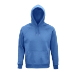 Sudadera unisex en materiales eco con capucha 280 g/m2 Stellar color azul