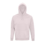 Sudadera unisex en materiales eco con capucha 280 g/m2 Stellar color rosa pastel