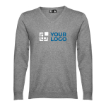 Jersey con cuello en V en algodón y poliamida 220 g/m2 THC Milan vista principal