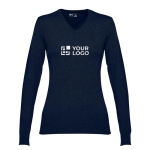 Jersey con escote de pico en algodón para mujer 220 g/m2 THC Milan vista principal