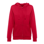 Sudadera para mujer de algodón y poliéster 320 g/m2 THC Amsterdam color rojo