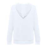 Sudadera para mujer de algodón y poliéster 320 g/m2 THC Amsterdam color blanco segunda vista