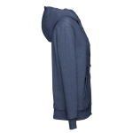 Sudadera para mujer de algodón y poliéster 320 g/m2 THC Amsterdam color azul jaspeado tercera vista