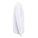 Sudadera en felpa italiana de algodón y poliéster 240 g/m2 THC Colombo color blanco tercera vista