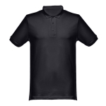 Polos personalizados de algodón en varios colores 240 g/m2 THC Monaco color negro