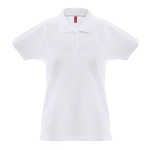 Polo para mujer de algodón en todo tipo de colores 240 g/m2 THC Monaco color blanco primera vista