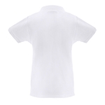 Polo para mujer de algodón en todo tipo de colores 240 g/m2 THC Monaco color blanco segunda vista