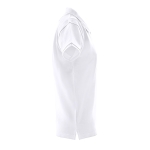 Polo para mujer de algodón en todo tipo de colores 240 g/m2 THC Monaco color blanco tercera vista