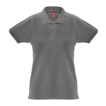 Polo para mujer de algodón en todo tipo de colores 240 g/m2 THC Monaco color gris oscuro primera vista