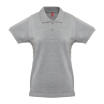 Polo para mujer de algodón en todo tipo de colores 240 g/m2 THC Monaco color gris jaspeado primera vista