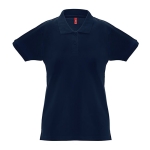 Polo para mujer de algodón en todo tipo de colores 240 g/m2 THC Monaco color azul oscuro primera vista