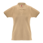 Polo para mujer de algodón en todo tipo de colores 240 g/m2 THC Monaco color marrón claro primera vista