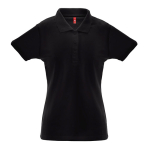 Polo de propaganda para mujer algodón y poliéster 200 g/m2 THC Berlin color negro primera vista